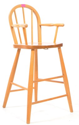 Lot 818 - MANNER OF ERCOL - 20TH CENTURY BEECH CHILDS CHAIR