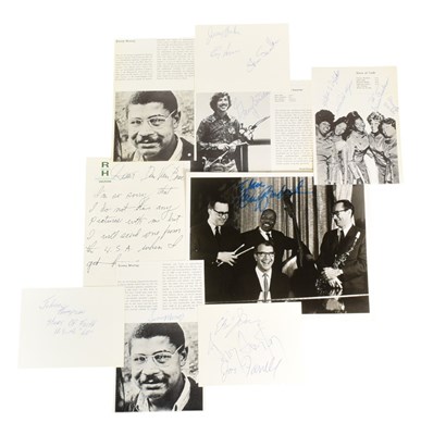 Lot 135 - JAZZ / BLUES - COLLECTION OF VINTAGE AUTOGRAPHS