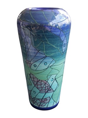 Lot 75 - DENNIS CHINA WORKS - 2004 CONTEMPORARY EARTHENWARE POTTERY VASE
