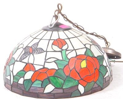 Lot 1031 - TIFFANY MANNER CEILING LIGHT SHADE