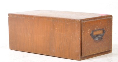 Lot 1030 - EARLY 20TH CENTURY MAHOGANY FILING CABINEY DRAWER