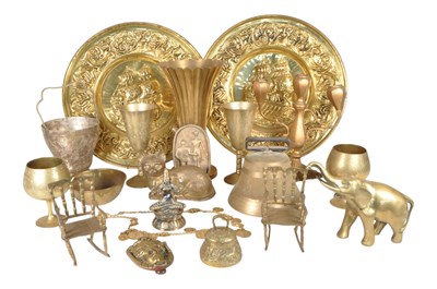 Lot 267 - COLLECTION OF VINTAGE 20TH CENTURY BRASS ITEMS