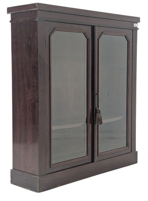 Lot 369 - 19TH CENTURY VICTORIAN MAHOGANY PIER CABINET VITRINE