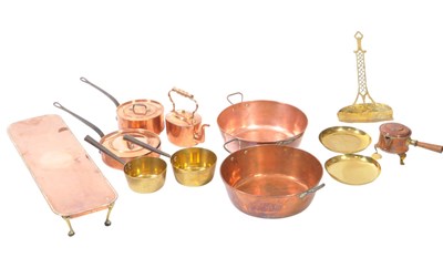 Lot 322 - COLLECTION OF 20TH CENTURY COPPER & BRASS COOKWARE