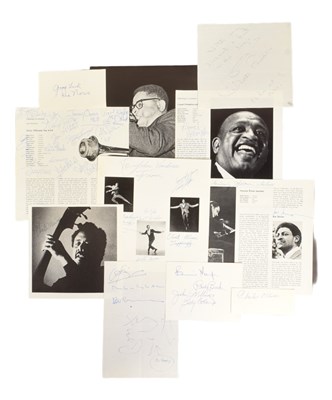 Lot 185 - JAZZ / BLUES - COLLECTION OF ASSORTED AUTOGRAPHS