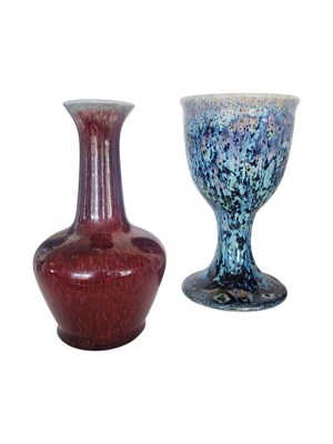 Lot 93 - COBRIDGE - TWO 21ST CENTURY CONTEMPORARY STONEWARE PIECES