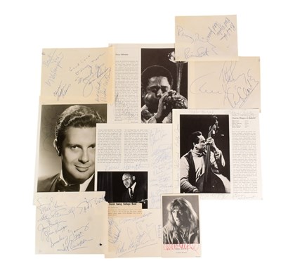 Lot 192 - JAZZ / BLUES - COLLECTION OF ASSORTED AUTOGRAPHS