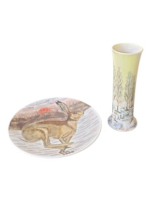 Lot 94 - COBRIDGE - TWO 21ST CENTURY STONEWARE POTTERY PIECES