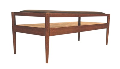 Lot 105 - DAVID PYE - PLEASING FURNITURE - MID CENTURY COFFEE TABLE / BENCH