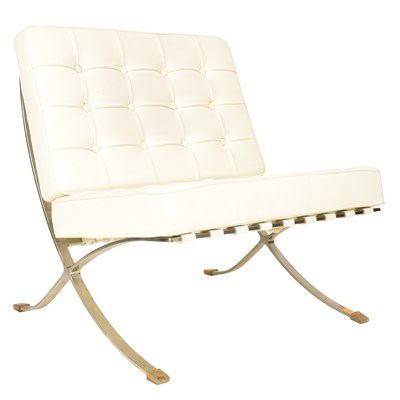 Lot 131 - AFTER LUDWIG - CONTEMPORARY EASY LOUNGE BARCELONA CHAIR