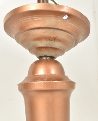 Lot 432 - ART DECO STYLE CEILING CHANDELIER WITH FIVE FROSTED SHADES