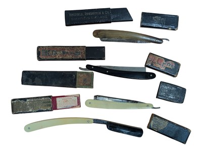 Lot 274 - COLLECTION OF VINTAGE CUT THROAT RAZOR BLADES