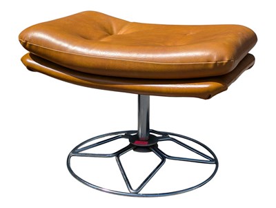 Lot 846 - BRITISH MODERN DESIGN - RETRO MID CENTURY FOOTSTOOL