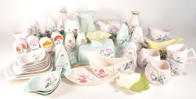 Lot 111 - CARLTON WARE - LARGE COLLECTION OF POTTERY TEA SERVICE PIECES