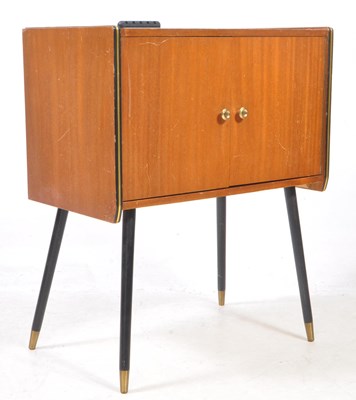 Lot 837 - BRTISH MODERN DESIGN - MID CENTURY TEAK HI FI CABINET