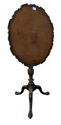 Lot 306 - GEORGE III 19TH CENTURY MAHOGANY PIE CRUST TABLE
