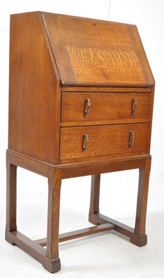 Lot 1005 - EARLY 20TH CENTURY OAK LADIES BUREAU