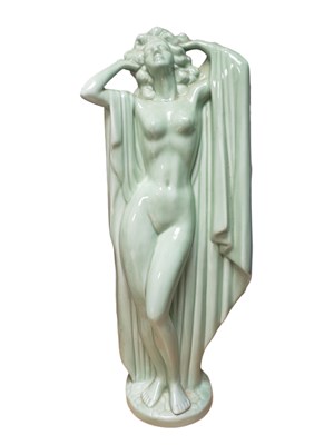 Lot 115 - VINTAGE 20TH CENTURY ART DECO CERAMIC FIGURE OF A LADY