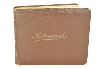 Lot 527 - 1930S / 1940S HANDWRITTEN AND HAND-DRAWN FRIENDSHIP BOOK