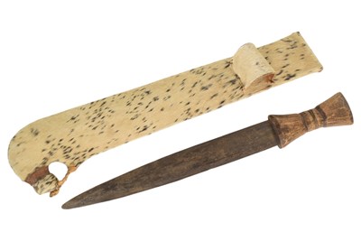 Lot 78 - VINTAGE AFRICAN TRIBAL MACHETE KNIFE