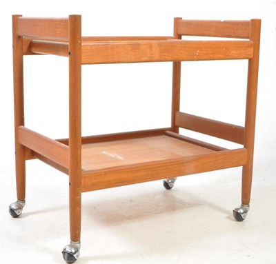 Lot 839 - BRITISH MODERN DESIGN - MID CENTURY TEAK TROLLEY