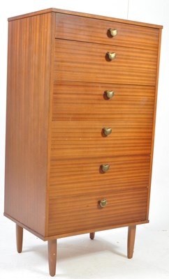 Lot 853 - AVALON FURNITURE BRITISH MODERN DESIGN - MID CENTURY TEAK CHEST OF DRAWERS