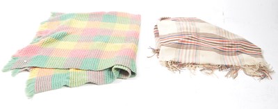 Lot 294 - THREE 20TH CENTURY LARGE WELSH BLANKETS