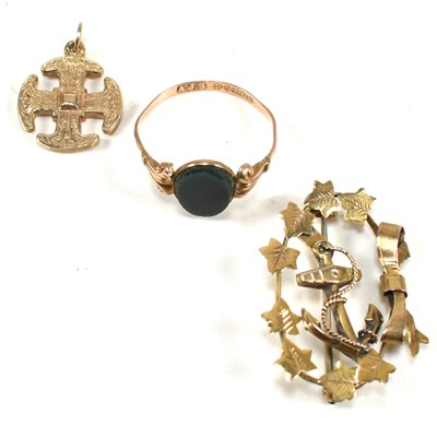 Lot 197 - COLLECTION OF HALLMARKED 9CT GOLD JEWELLERY