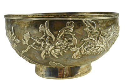 Lot 8 - EARLY 20TH CENTURY CHINESE HALLMARKED SILVER BOWL