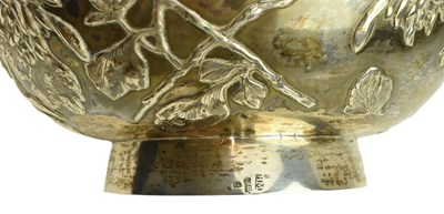 Lot 8 - EARLY 20TH CENTURY CHINESE HALLMARKED SILVER BOWL