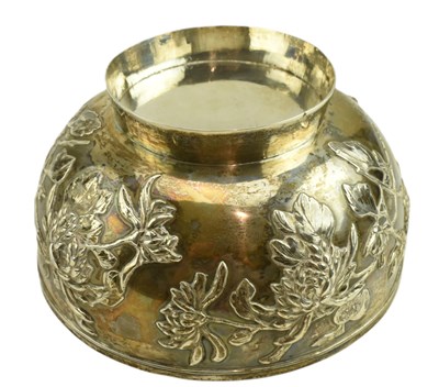 Lot 8 - EARLY 20TH CENTURY CHINESE HALLMARKED SILVER BOWL