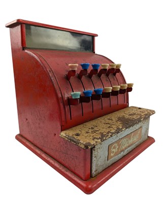 Lot 46 - ST MICHAEL VINTAGE PAINTED METAL TOY TILL