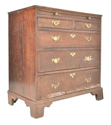 Lot 302 - 19TH CENTURY GEORGE III BACHELOR'S CHEST OF DRAWERS