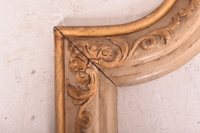 Lot 521 - 19TH CENTURY WHITE & GILT PAINTED WOOD FIREPLACE SURROUND & MIRROR FRAME