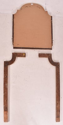 Lot 521 - 19TH CENTURY WHITE & GILT PAINTED WOOD FIREPLACE SURROUND & MIRROR FRAME
