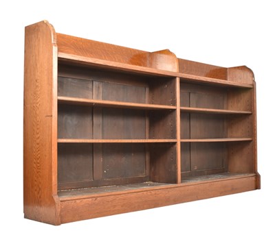 Lot 370 - LARGE 19TH CENTURY OAK DOUBLE SECTION LAWYER'S BOOKCASE