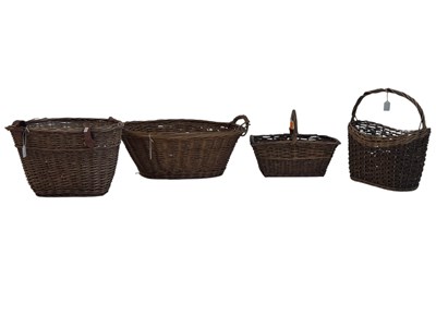 Lot 325 - COLLECTION OF VINTAGE WICKER BASKETS