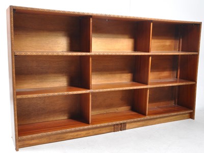 Lot 857 - 20TH CENTURY OAK OPEN WINDOW BOOKCASE