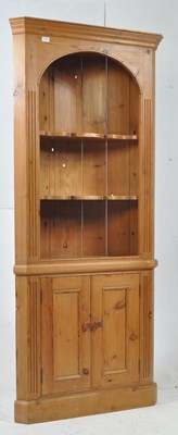 Lot 963 - 20TH CENTURY COUNTRY REVIVAL PINE CORNER CABINET