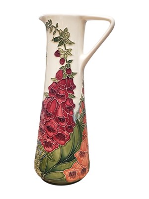 Lot 142 - MOORCROFT - 2002 AMBERWOOD POTTERY EWER BY RACHEL BISHOP