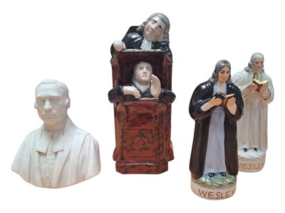 Lot 134 - COLLECTION OF 19TH CENTURY STAFFORDSHIRE CLERICAL FIGURES