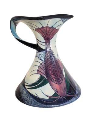 Lot 135 - SIAN LEEPER FOR COBRIDGE - 2002 LIMITED EDITION CATFISH STONEWARE JUG