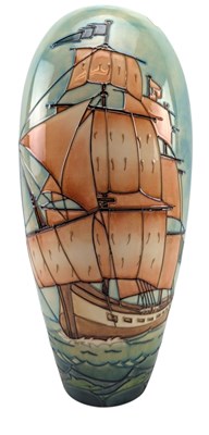 Lot 80 - SALLY TUFFIN FOR MOORCORFT - 1980S LIMITED HMS SIRIUS VASE