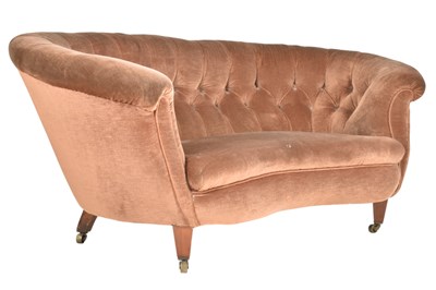 Lot 336 - 19TH CENTURY MAHOGANY DOUBLE SCROLL END SOFA SETTEE