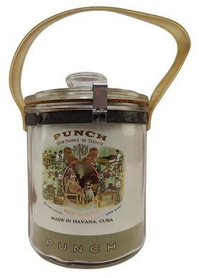 Lot 89 - PUNCH HAVANA CIGARS - ADVERTISING GLASS JAR