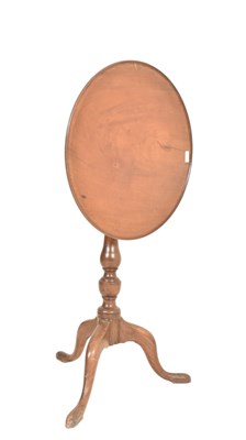 Lot 501 - GEORGE III PEDESTAL OCCASIONAL TRIPOD TILT TOP TABLE