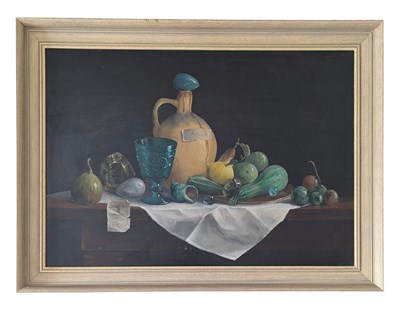 Lot 15 - DEBORAH JONES (B.1921-2012) - UNTITLED STILL LIFE, 1969 - OIL PAINTING