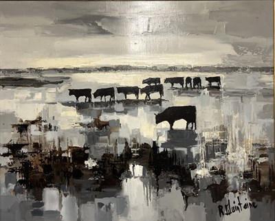 Lot 30 - ROGER QUINTAINE (FRENCH, B.1921-2005) - 37. CAMARGUE, 1968
