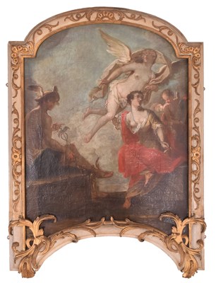 Lot 400 - VENUS WITH MERCURY & CUPID - LATE 18TH CENTURY FRENCH SCHOOL PAINTING