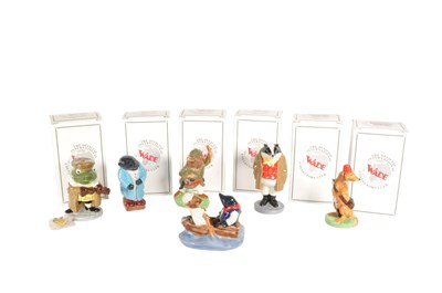 Lot 149 - WADE - SIX 21ST CENTURY WIND IN THE WILLOWS CERAMIC FIGURES